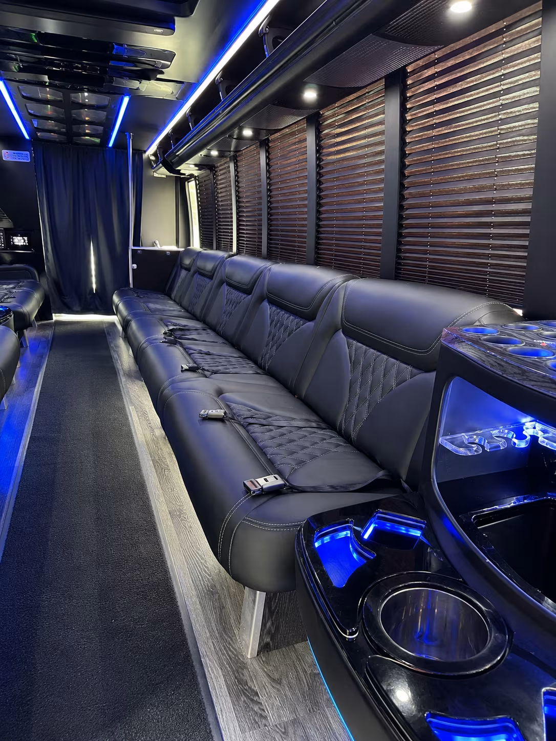 Birmingham Birthday, Sweet 16, & Quinceañera Transportation party bus exterior