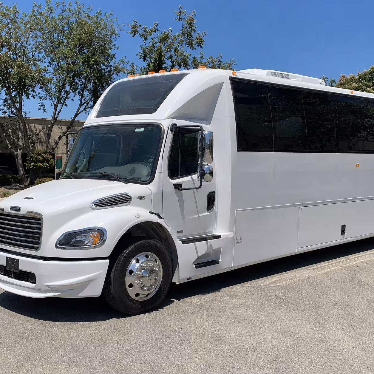 Birmingham Private Event Transportation party bus exterior