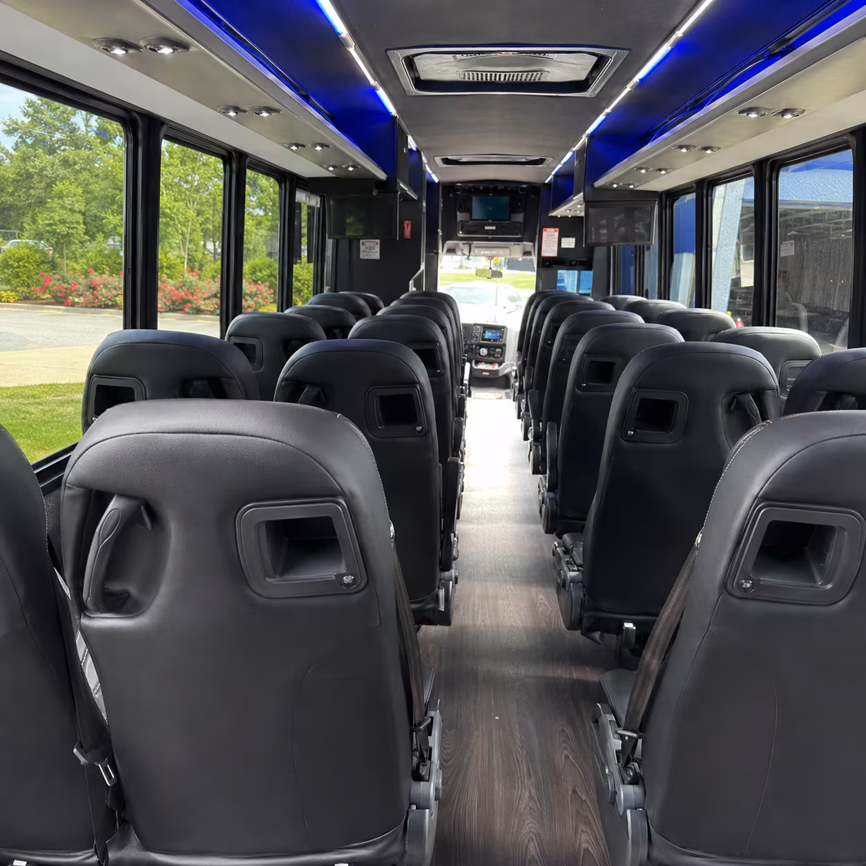 Birmingham School Event Transportation party bus exterior