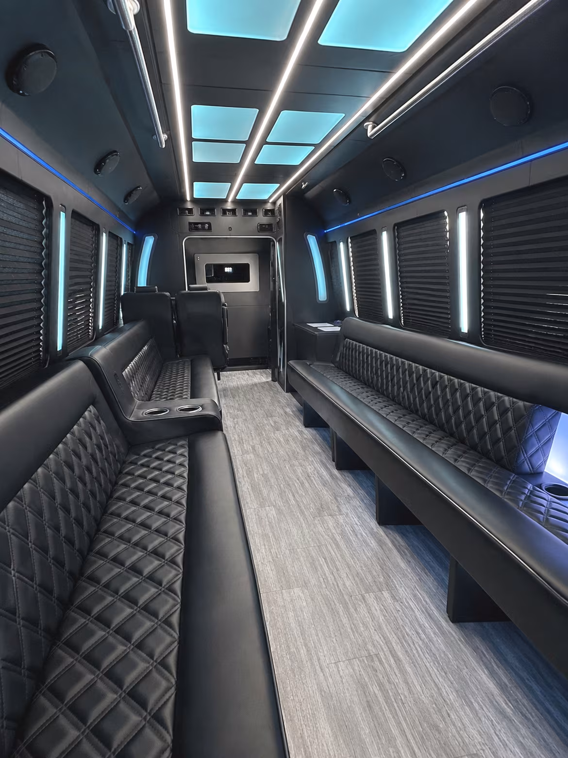 Birmingham Wedding Transportation party bus interior