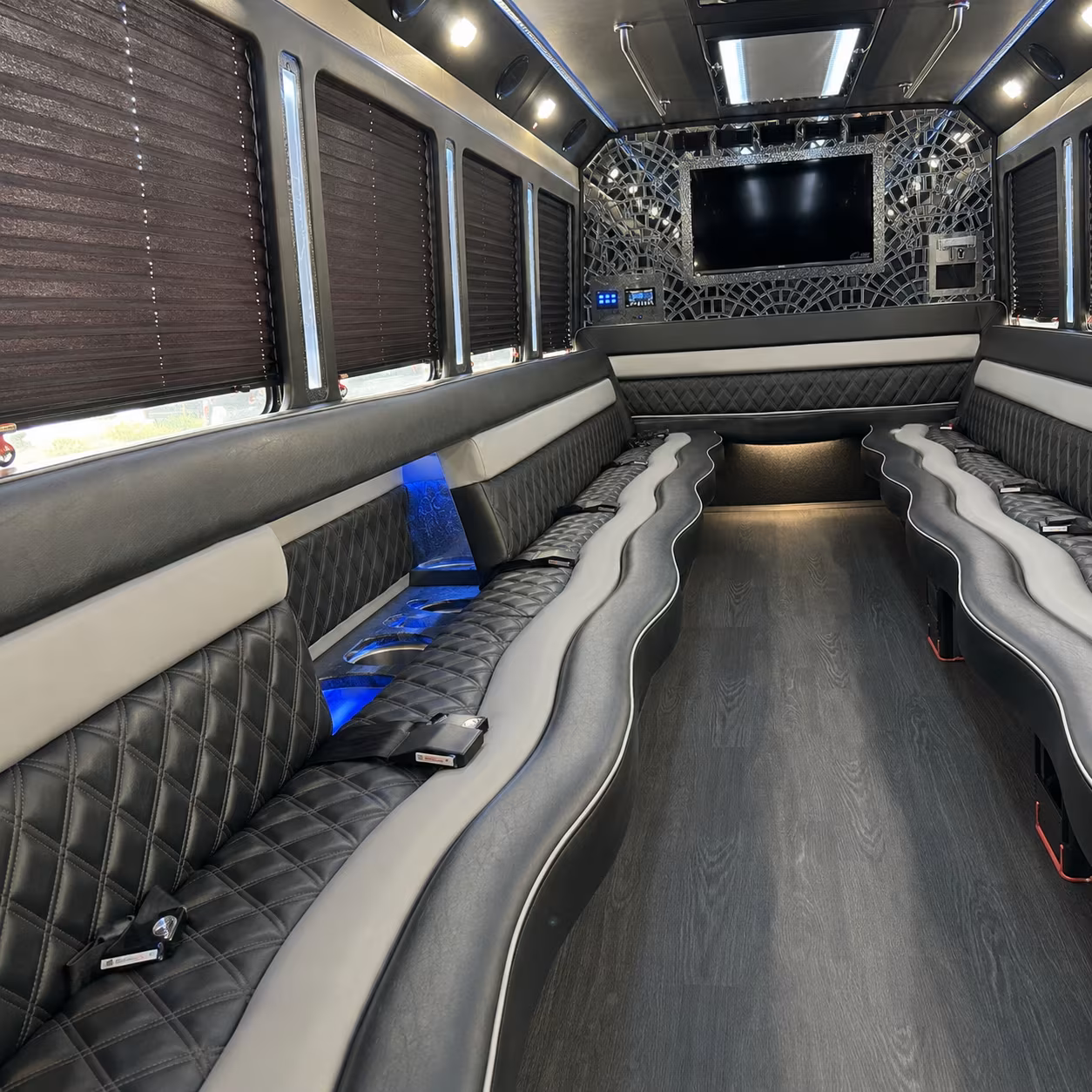 Birmingham Wedding Transportation party bus exterior