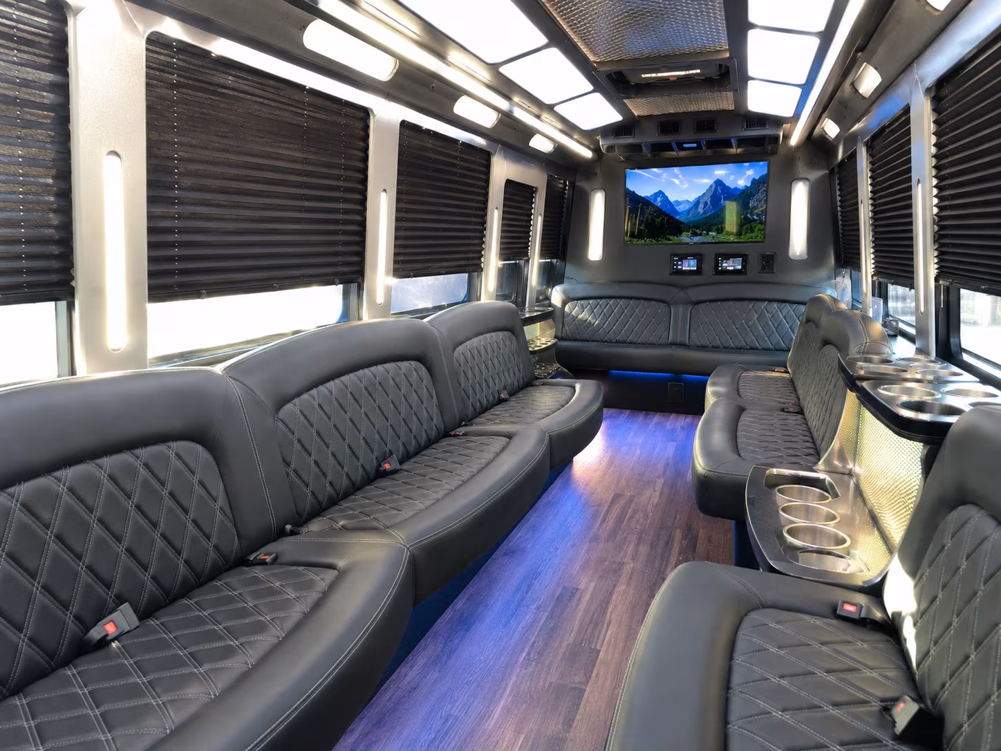Birmingham Wedding Transportation onboard seating