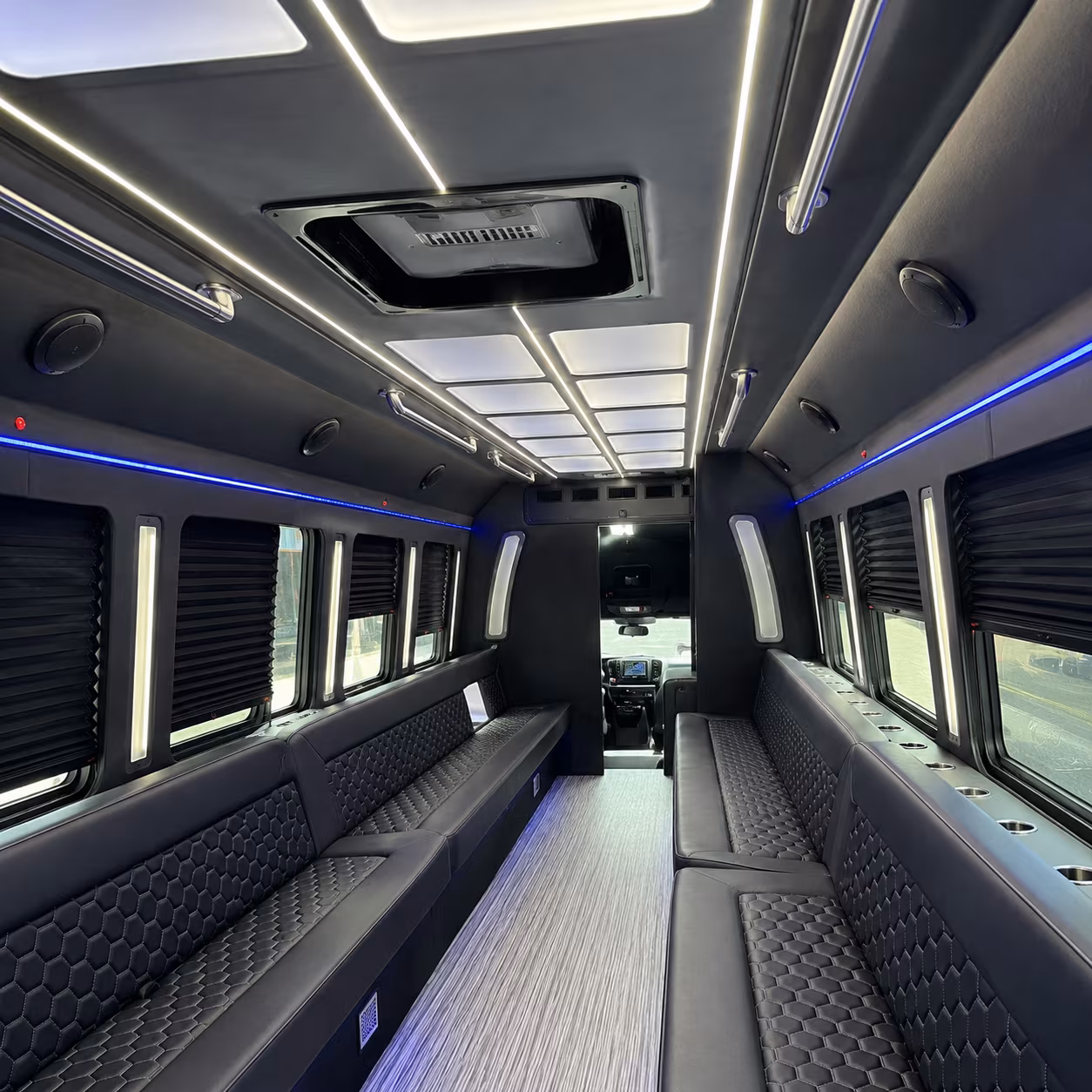 Birmingham Winery Tour & Pub Crawl Transportation party bus interior